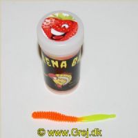 12610008GO - Serrena Baits - Model: Merlin - 10 stk. - Duft: Jordbær - Farve: Orange/Chartreuse