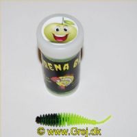 12620001SC - Serrena Baits - Model: Crusher 70mm - 8 stk. - Duft: Æble - Farve: Sort/Chartreuse