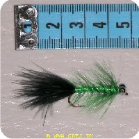 1322 - Fritz Streamer Str. 6 Bead Eye Bugger Black/green