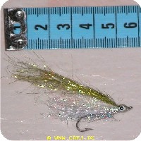 1355 - Frits Saltwater streamer Str. 6 Olivw/silver Herring