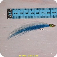 1363 - Frits Saltwather streamer Str. 6 White/blue Bullet