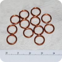 1670107 - Kobber Splitringe - Indvendig diameter: 7mm - 12stk