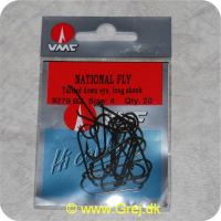 3359224635367 - VMC National Fly turned down eye, long shank - Str. 4 - 20 stk - 9279BZ