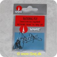 3359224640361 - VMC National Fly turned down eye, long shank - Str. 14 - 20 stk - 9279BZ