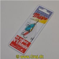 3700731806229 - Mepps Aglia - Str. 2 - 4,5 gram - Blå/Sølv