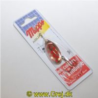 3700731829112 - Mepps Aglia - str.4 - Kobber blad med røde prikker og med kugler på kroppen - 9 gram