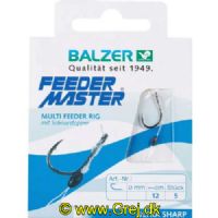 4005652001999 - Multi Feeder Rig - Linestopper - Krog: #6 - Line: 0,30mm - 12cm - 5 stk. pr. pakke - 145060006