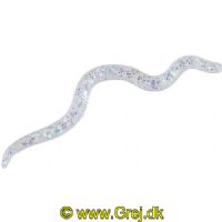 4005652007243 - Wiggle Worm - 8cm - 6 stk. - Flydende - Farve: Crystal - 133260005