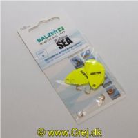 4005652186825 - Edition Sea, fladfiske spoon blade med eyelets - Længde:8cm. - Farve:Gul, UV - 001 4732 142