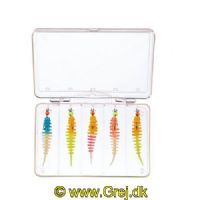 4005652829104 - Trout Collector, sortiment af formonterede gummidyr - 50mm. - Vægt:1.0g. - Farve:Mix 3 - Smag/duft:Hvidl&oslash;g - 001 6077 