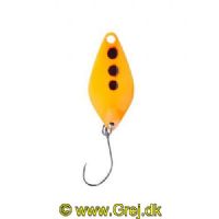 4005652830384 - Pro Staff Series Sunny spoon - 2.5mm. - Vægt:1.4g. - Farve:Orange-Black Spots, UV - 001 6083 005