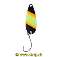 4005652832593 - Pro Staff Series Swindler Spoon - 30mm. - Vægt:2.3g. - Farve:Sort/orange/gul, UV - 001 6067 216