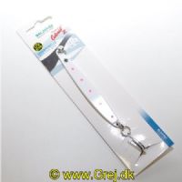 4005652855721 - Colonel Z havørred spoon, UV - 10mm. - Vægt:22g. - Farve:Hvid/pink spots - 001 3371 022