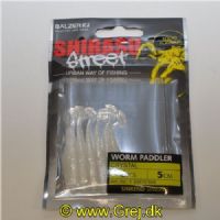 4005652861487 - Shirasu Street Worm Paddler - 50mm. - Vægt:1.5g. - Farve:Crystal - Baittype:Synkende - Smag/duft:Blæksprutte - 001 3397