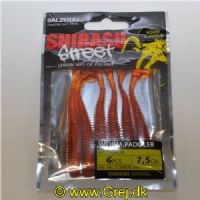 4005652861494 - Shirasu Street Worm Paddler - 75mm. - Vægt:2g. - Farve:Motoroil - Baittype:Synkende - Smag/duft:Blæksprutte - 001 3397 