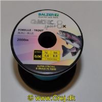 4005652869599M - Camtec Speci 8x - Tykkelse: 0,06mm - Styrke: 4,0 kg - Farve Blå - Vælg antal meter (Min 100m)