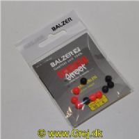 4005652870847 - RubbBeads red/black 6mm - 10 stk. - 01 61580 006