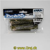 4029569243150 - Quantum - 4Street - B-ass Shad - 9,15 cm. - 7 stk. - Farve: Flashy Silver