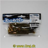 4029569277391 - Quantum - 4Street - B-ass Shad - 9,15 cm. - 7 stk. - Farve: Motor Oil