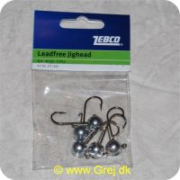 4029569317660 - Zebco blyfri jighoveder - 6 g pr stk - 5 stk - Krogstørrelse 1/0