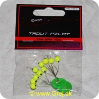 4029569318834 - Zebco Magic Trout Pilot kugler 6mm - 10 stk - Gule - runde