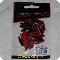 4029569321124 - Zebco Magic Trout B-Maggot  (maddiker) - 25mm - 35 stk - sort/rød