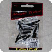 4029569322626 - Zebco Magic Trout B-Maggot  (maddiker) - 25mm - 35 stk - sort/hvid