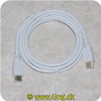 4040849318948 - HDMI til HDMI - 3m - Hvid