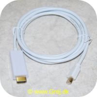 4040849528613 - HDMI til Mini Display Port - 2m - Hvid