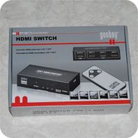 4040849608124 - HDMI switch 3 ind / 1 ud. Fjernbetjening medfølger