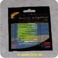 4044641093287 - Power Trout system Ball Head Worm - 8 stk - Neon Grøn