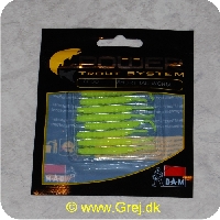 4044641093355 - Power Trout system Short Tail  Worm - 8 stk - Neon Grøn
