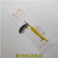 491012412 - Karl K Spinners - Put and Take - 12g - Str. 4 - Gul gummi og sølv blad