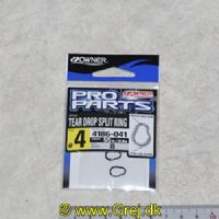 4953873016899 - Owner Pro Parts - Tear Drop springringe - Str. 4 - 10 stk. - Testet til 24.9 kg