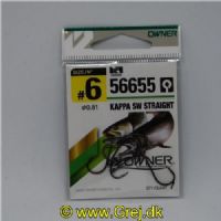 4953873489068 - Owner Kappa SW Straight - Model: 56655 - Enkeltkroge - 7 stk - Meget skarpe - Str. 6