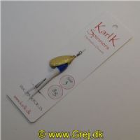 497843308 - Karl K Spinners - Put and Take - 8g - Str. 3 - Blå/Hvid gummi og guld blad