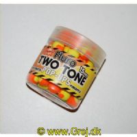 5031745203444 - Dynamite Baits Floro Pop-Ups - Two tone - 15mm - 100g - Tutti Frutti/Pineapple