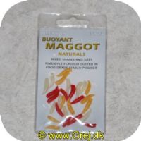 5055394222403 - Drennan Gummi Maggot Natur - Kunstige maddiker i 3 størrelser