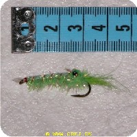 535 - Streamer str. 6 Lime Bead Eye Shrimp