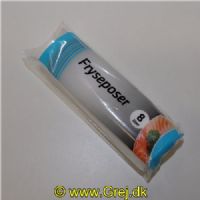 5703538466021 - Poser til opbevaring af fisk og andre fødevarer - 8 liters - 15 stk. pr. rulle