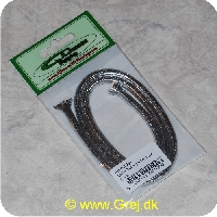 5704041001006 - Mylar Tubing Rør - Medium - Sølv - Hul Mylar rør især til streamers