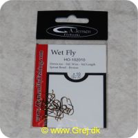 5704041017410 - Wet Fly - til vådfluer - nedbøjet øje Sproat Bend - Bronze - 20 stk - Str. 10