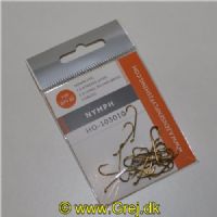 5704041017489 - Nymph kroge - øjet nedadbøjet - 2x lang rund bøjet - Bronze - 20 stk - Str. 10