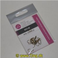 5704041017700 - Scud kroge - øjet nedadbøjet - 1x kort special bend - Bronze - 20stk - Str. 12