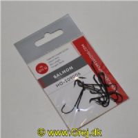 5704041017816 - Salmon - Tapered Looped Up øje - Heavy Wire - Std. Length - Forged - Sort - 12 stk - Str. 6