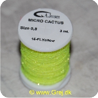 5704041018677 - Micro Cactus Chenille - Fluo. gul - 3 meter - Size 0,8
