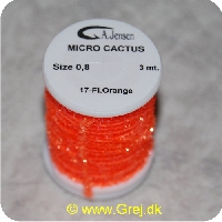 5704041018684 - Micro Cactus Chenille - Fluo. Orange - 3 meter - Size 0,8