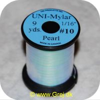 5704041100570 - UNI Mylar Flat Tinsel - Pearl - 9 yards - # 10 - Ekstra stærk tinsel