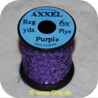 5704041100891 - Axxel tråd - Purple - Reg. yards  - 6x Ply - Vævet tinsel