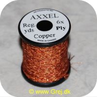 5704041100983 - Axxel tråd - Kobber - Reg. yards  - 6x Ply - Vævet tinsel